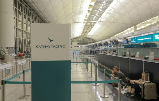 Airport authorities cancelled flights and closed check-ins at Hong Kong airport on Monday and Tuesday as protesters swarmed the building, stranding thousands of passengers