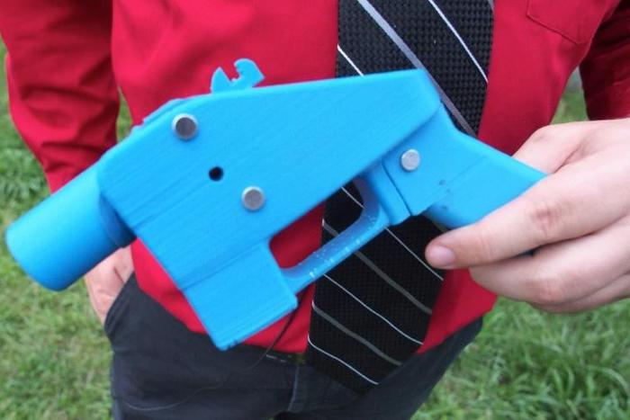 3D printing technology has made it possible for people to make complex objects -- including plastic firearms, such as this one produced in the US