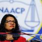 US congresswoman Rashida Tlaib -- seen here in July 2019 -- is of Palestinian descent