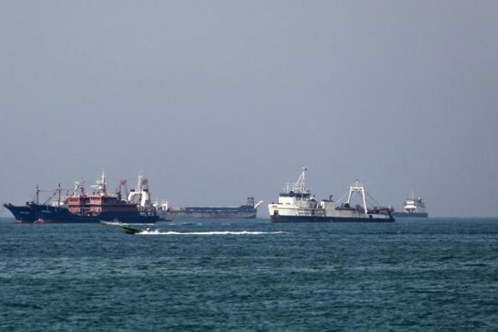The Iranian port of Bandar Abbas on the strategic Strait of Hormuz, where much of the world's oil ships through