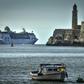 The "Empress of the Seas", a Bahamas-flagged vessel owned by the US Royal Caribbean, sailing out of Havana's harbor as US travel restrictions go into effect