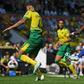 Chelsea striker Tammy Abraham shoots to score his second goal at Norwich