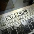 Frontpage coverage in France's L'Excelsior newspaper of the Treaty of Versailles
