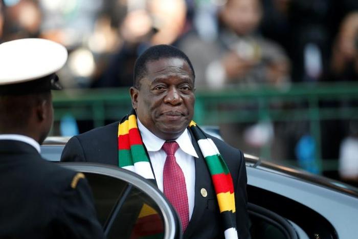 Zimbabwe's President Emmerson Mnangagwa, seen here in May 2019, has vowed to curb protests, dismaying those who hoped he would usher in change