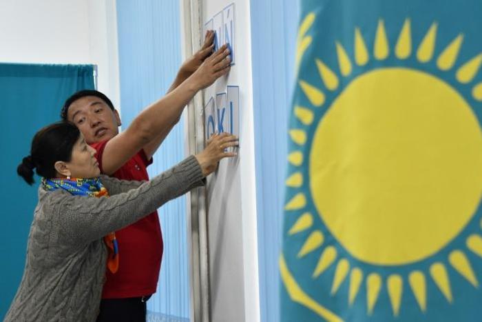 The polls are the first in three decades not to have strongman Nursultan Nazarbayev's name on the ballot
