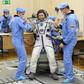 Oleg Kononenko, shown here being prepped for the December 3 launch, is a veteran cosmonaut on his fourth mission. He is set to reach 737 days by the time he returns to Earth on Tuesday  