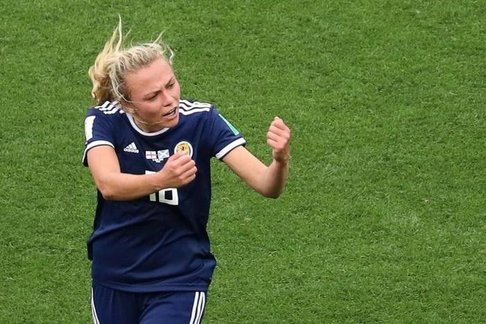 Claire Emslie scored for Scotland in their defeat to England on their World Cup finals debut - coach Shelley Kerr is hoping they can get a result against Japan on Friday
