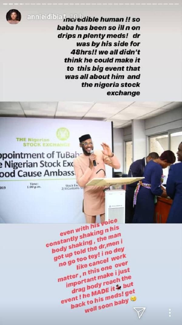 Annie's Instastory post