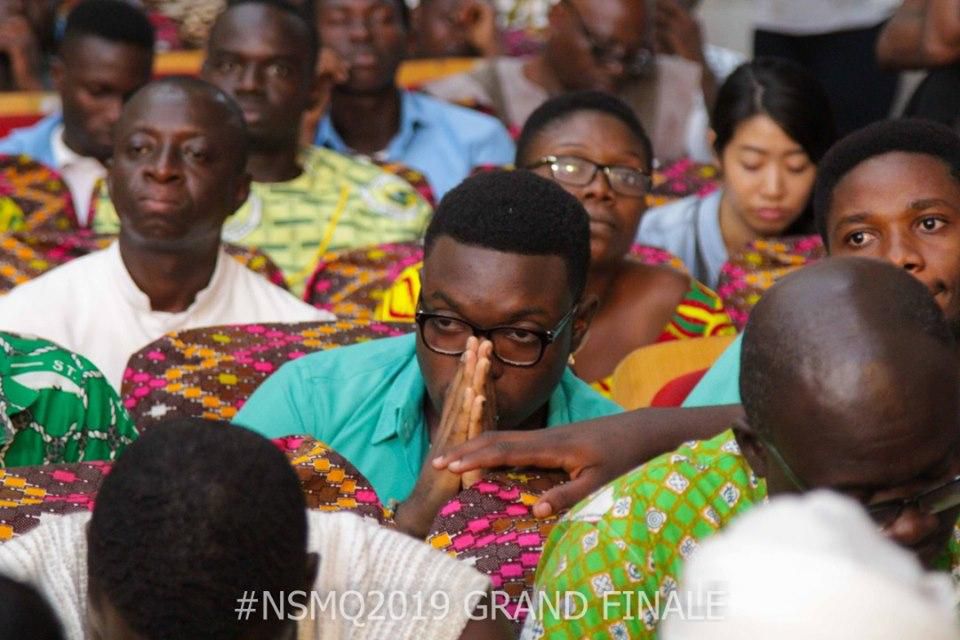 Students pray at NSMQ