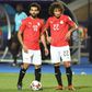 Mohamed Salah has been criticised for his perceived support for Amr Warda (R) who was thrown out of the Egypt squad following sexual harassment claims before being reinstated