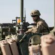 An American soldier is pictured during NATO military exercises on June 16, 2017 in Orzysz, Poland