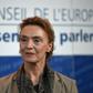 Crotia's minister of Foreign Affairs, Marija Pejcinovic Buric, reacts after being elected new Secretary General of the Council of Europe in Strasbourg, eastern France, on June 26, 2019