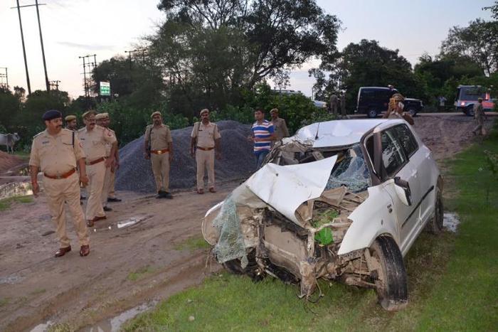 Two of the 19-year-old's aunts were killed and her lawyer was badly injured when a truck collided with their car Sunday, raising suspicions of foul play