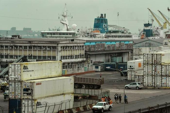 An official at the port of Douala, pictured in March 2018, confirmed the kidnappings, and said the seamen had been taken after their ship came under attack