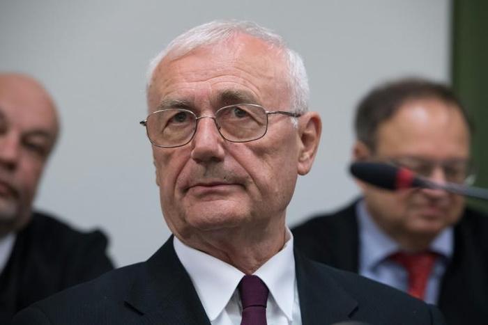 Josip Perkovic, a former Yugoslav secret service agent and ex-head of Croatia's military intelligence, was extradited to Croatia to serve his 30-year jail term. He is shown here at his 2016 sentencing in Germany