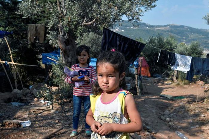 The refugee camp on the Aegean island of Samos was built for 650 but currently is overflowing with more than 3,000 people fleeing war, persecution and conflict