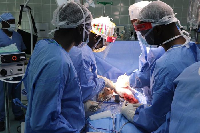 Hepatobiliary surgeon and liver cancer team at Korle-Bu