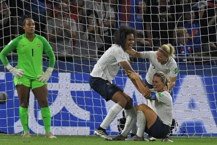 Captain fantastic: Henry scored a dramatic extra-time winner for France
