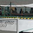 The Open Arms has been anchored since Thursday within swimming distance of Lampedusa, seeking permission to dock, with the situation increasingly tense