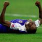 Haiti's midfielder Wilde-Donald Guerrier celebrates after scoring the winning goal during the Gold Cup quarterfinal between Haiti and Canada
