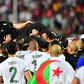 Algeria coach Djamel Belmadi is hoisted aloft by his players after leading the country to a second Africa Cup of Nations title