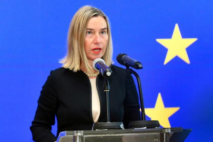 The European Union's diplomatic chief Federica Mogherini opened the bloc's new mission in Kuwait City on Sunday
