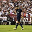Real Madrid's Welsh forward Gareth Bale smiles after scoring a goal during the International Champions Cup friendly football match between Real Madrid and Arsenal at FedExField