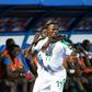 Senegal's forward Keita Balde (C) celebrates his goal during the 2019 Africa Cup of Nations (CAN) football match between Senegal and Tanzania at the 30 June Stadium in Cairo on June 23, 2019.