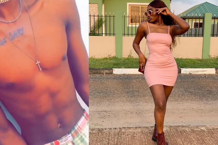 Fan tattoes Wendy Shay's name on his chest