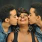 Afia Schwarzenegger and her children