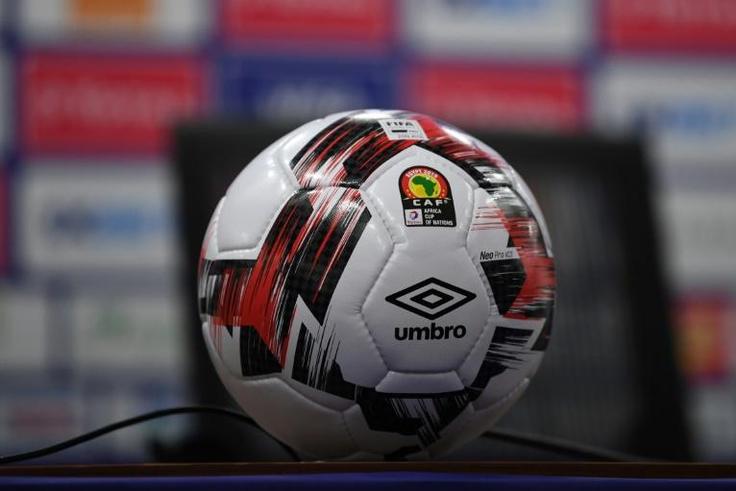 The official ball for the 2019 Africa Cup of Nations is pictured at the Ismailia Stadium in Egypt on June 24, 2019, the eve of the tournament's opening