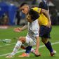Japan's Takefusa Kubo and Ecuador's Cristian Ramirez vie for the ball during their Copa America draw at the Mineirao Stadium in Belo Horizonte