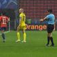 Rain forced a halt in play in the second half of Sweden's match against Chile at the women's World Cup on Tuesday