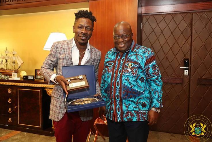 Shatta Wale and Nana Akufo-Addo