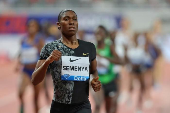 South Africa's 800m Olympic champion Caster Semenya says she is being treated as a "human guinea pig"
