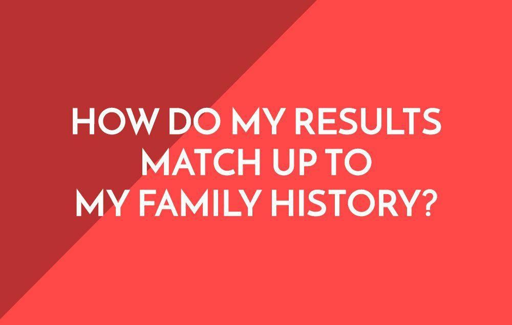 How do my results match up to my family history