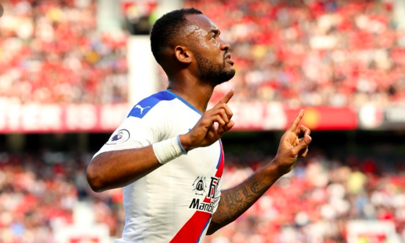 Jordan Ayew scored Crystal Palaces' first goal against ManUnited