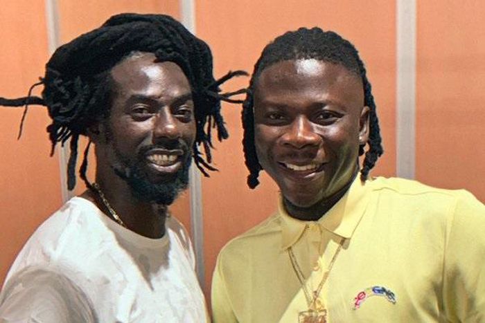 Stonebwoy records with legendary Buju Banton