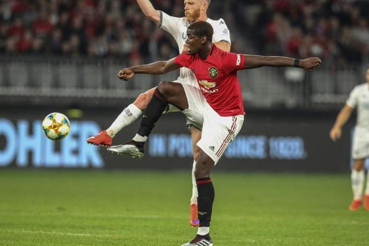 Pogba, who has been linked with a move to Juventus and Real Madrid, starred in United's dominant first-half