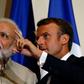 France will be keeping an eye on rights issues in divided Kashmir, President Emmanuel Macron told India's Narendra Modi