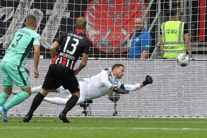 Austria's Martin Hinteregger scored after 36 seconds to clinch all three points for Eintracht Frankfurt against Hoffenheim