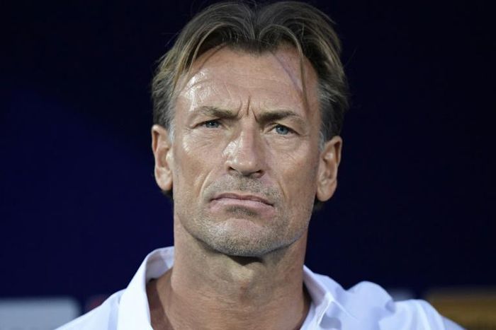 A pensive Morocco coach Herve Renard during the Africa Cup of Nations group game against the Ivory Coast in Cairo