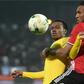 South Africa will rely heavily on Percy Tau (L) for goals at the Africa Cup of Nations in Egypt