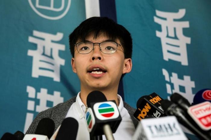 Wong was sent to prison in May after he lost an attempt to quash a jail sentence over the huge democracy protests he helped lead in 2014