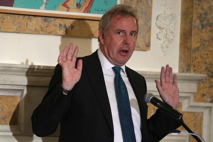 British Ambassador to the US Kim Darroch, seen here in October 2017, has infuriated President Donald Trump after calling him inept in a leaked cable