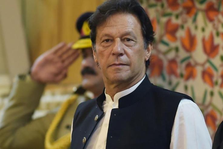 Pakistan's Prime Minister Imran Khan spoke in Muzaffarabad, capital of Pakistan-administered Kashmir, as tensions skyrocketed between Islamabad and Delhi