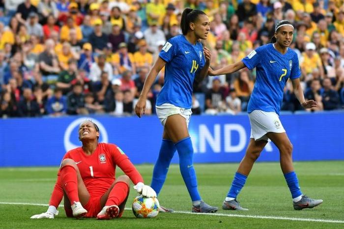 Goalkeeper Barbara and the Brazil defence crumbled in the second half