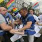 More than 8,000 people turned out for Kiev's Gay Pride march amid tight security as far-right activists sought to disrupt the celebration