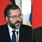 Brazilian Foreign Minister Ernesto Araujo (L) is likely to adopt a more conciliatory tone when he meets his Chinese counterpart Wang Yi (R) in the Brazilian capital of Brasilia