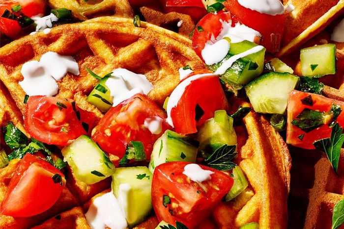 Greek Chickpea Waffles